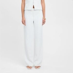 Kookai Pin Stripe Pants white size 34 / 2 US EUC